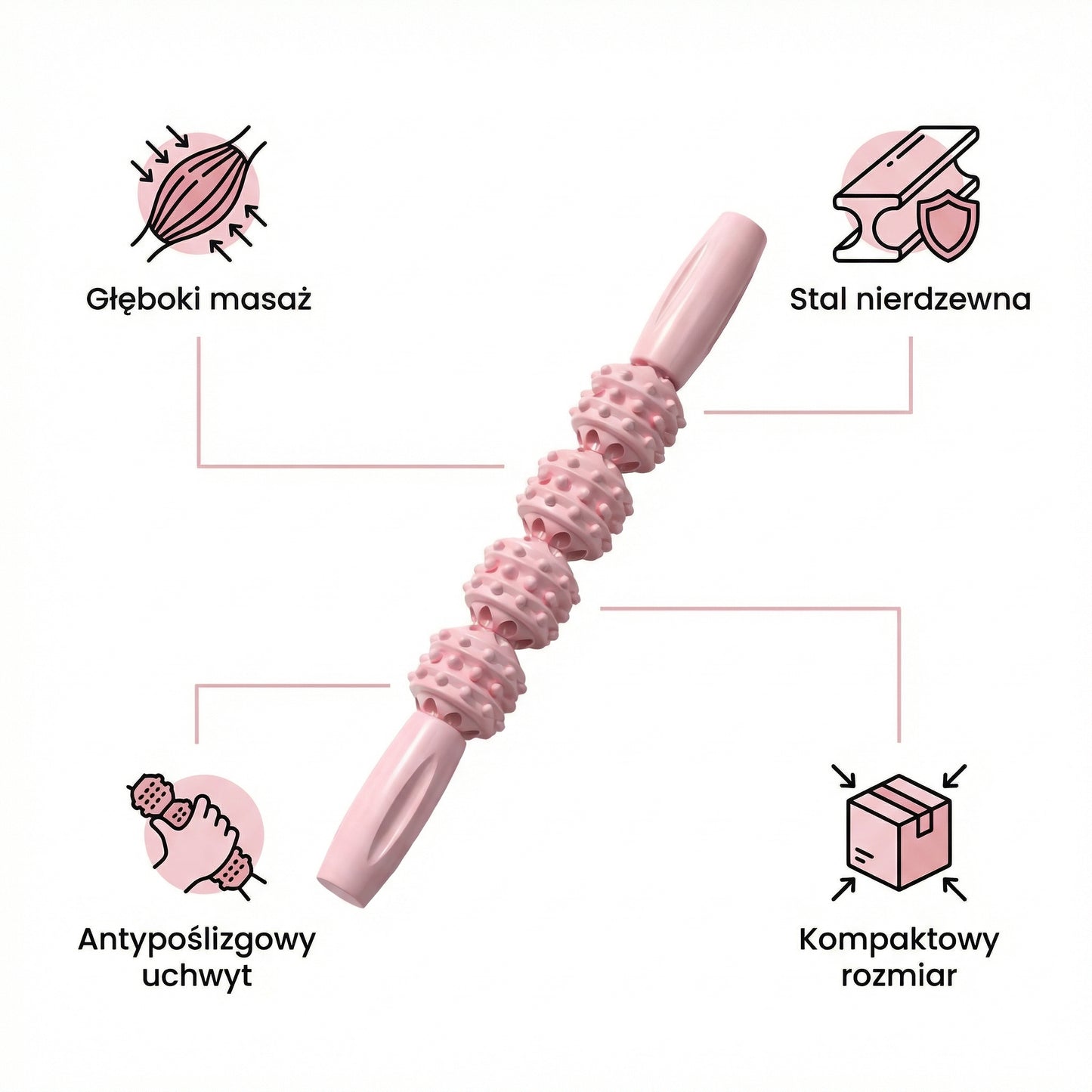 GentleMove Relief™ - Wałek do Głębokiego Masażu Mięśni