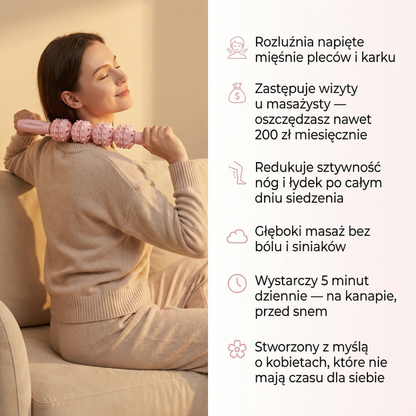 GentleMove Relief™ - Wałek do Głębokiego Masażu Mięśni